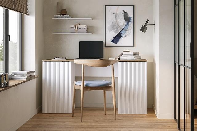 Письменный стол Салерно 3 Белый