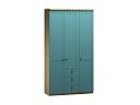 Шкаф распашной София РАХ - 19 МДФ Аквамарин