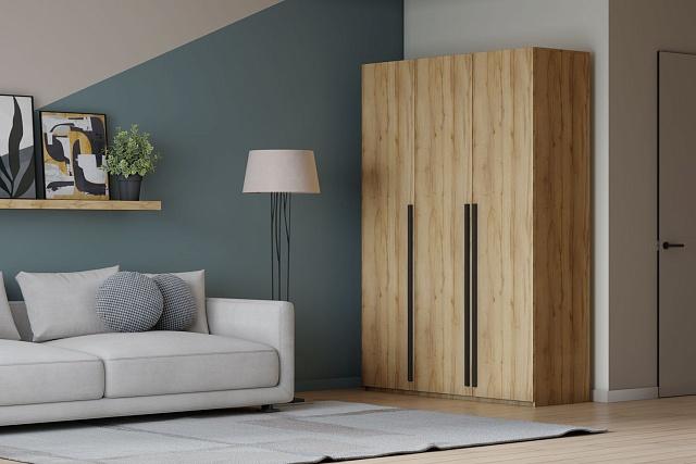 Шкаф распашной Лорена Пакс - 3 Дуб Золотистый