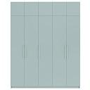 Шкаф распашной Калифорния - 5 с антресолью Сумеречный Голубой