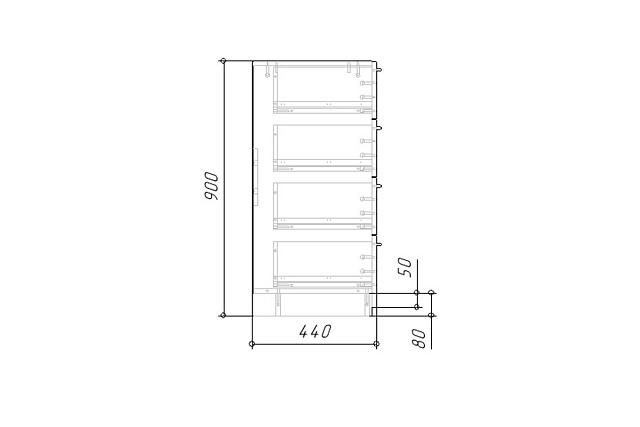 Комод Лорена Пакс - 2 Черный