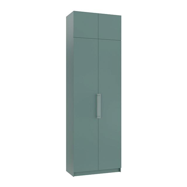 Шкаф распашной Калифорния - 2 с антресолью Сумеречный Голубой