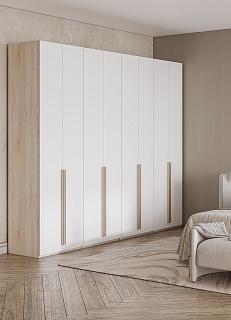 Шкаф распашной Хейсон - 19 Дуб Сонома / Белый