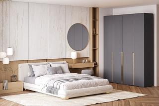 Шкаф распашной Эдинбург - 4 Графит