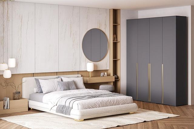 Шкаф распашной Эдинбург - 4 Графит