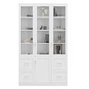 Книжный шкаф Библиограф - 3 №5 Белый