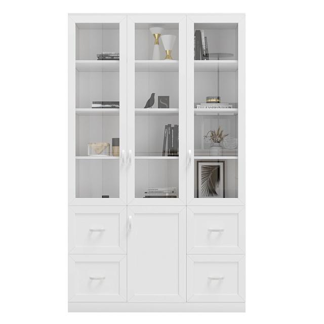 Книжный шкаф Библиограф - 3 №5 Белый