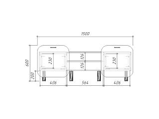 Тумба под ТВ Модерн+2