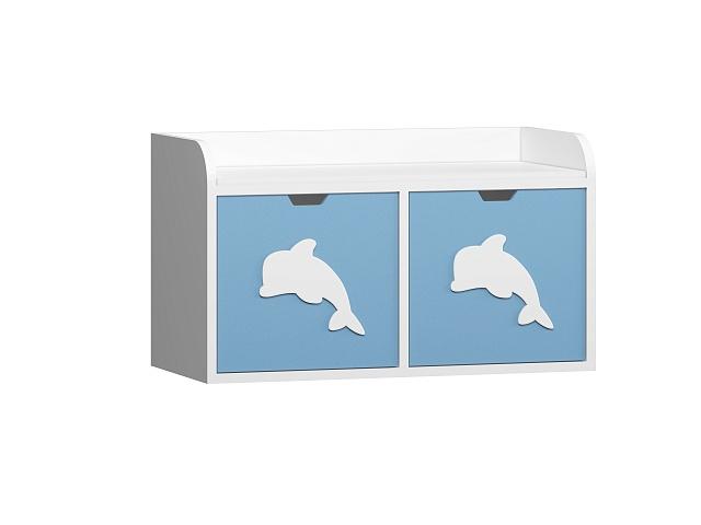 Стеллаж Kids - 9 Пастельно-Синий