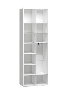 Шкаф распашной Брей - 1.2 с антресолью Белый