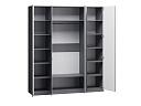Шкаф распашной Стрекоза - 4 МДФ Графит