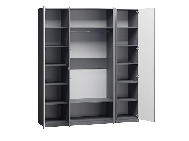 Шкаф распашной Стрекоза - 4 МДФ Графит