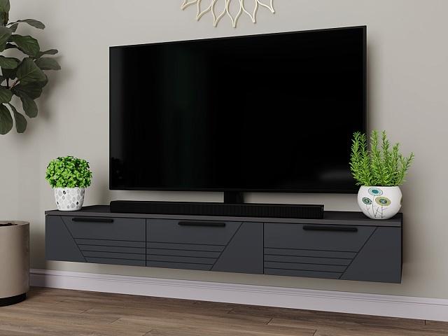 Тумба под ТВ подвесная Синтра 1 Черный