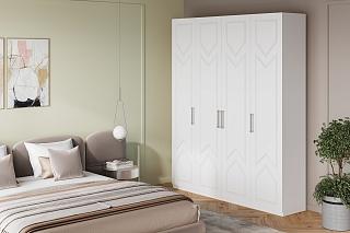 Шкаф распашной Эверест - 4 МДФ Аквамарин