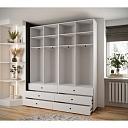 Шкаф распашной Мори - 9 Белый