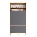 Шкаф распашной Скарлет - 13 Графит