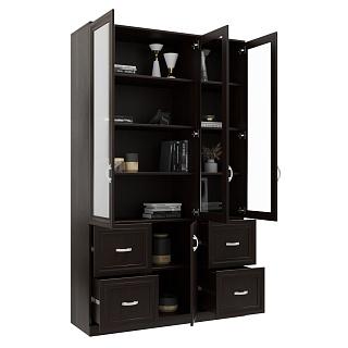 Книжный шкаф Библиограф - 3 №5 Венге