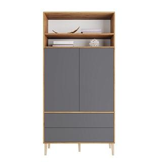 Шкаф распашной Скарлет - 13 Графит