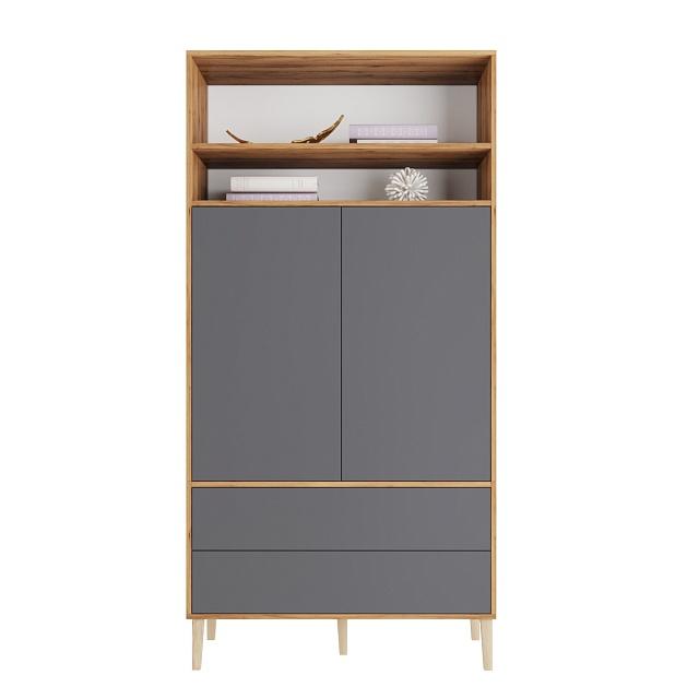 Шкаф распашной Скарлет - 13 Графит