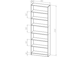 Библиотека Билли - 105 Белый