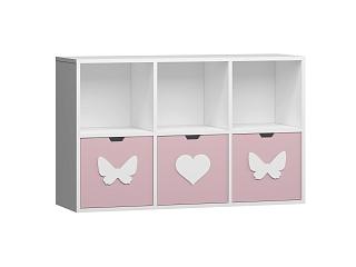 Стеллаж Kids - 12 Розовый Лайт