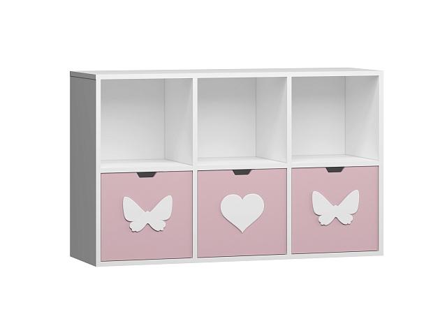 Стеллаж Kids - 12 Розовый Лайт
