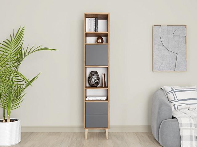 Стеллаж Скарлет - 1 Графит