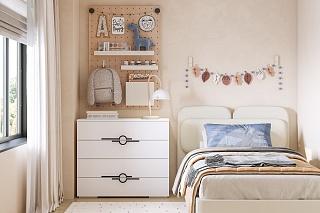 Комод Белиз - 4 Белый