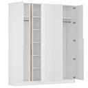 Шкаф распашной Бонди - 4 Белый