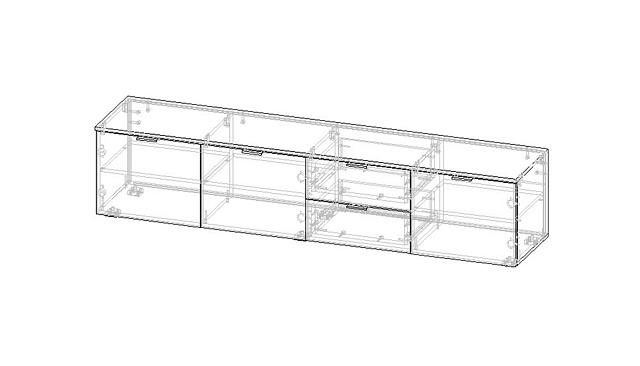 Тумба под ТВ Салерно NEW 1 Белый