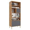 Стеллаж Скарлет - 3 Графит