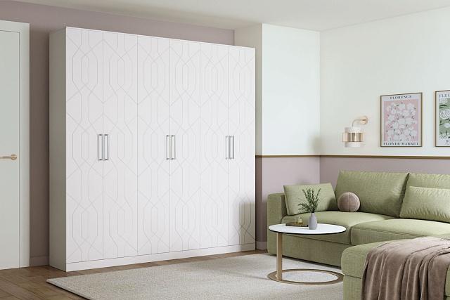 Шкаф распашной Дольче - 6 МДФ Лотос