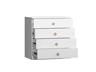 Комод Скарабей Mini - 4 Белый