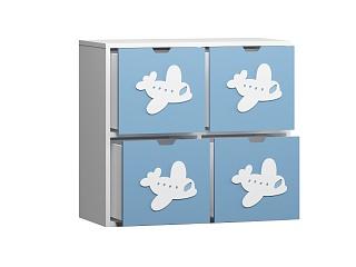 Стеллаж Kids - 1 Пастельно-Синий