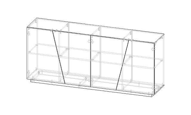 Комод Вега (Цесена) Белый - 200 МДФ