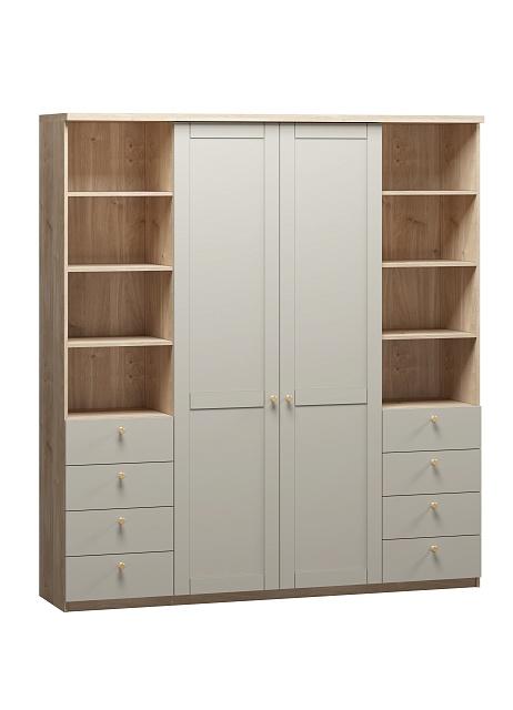 Шкаф распашной София РАХ - 35 МДФ Кастелло Медовый / Кашемир