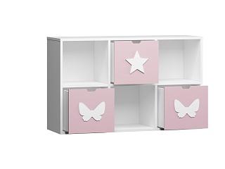 Стеллаж Kids - 14 Розовый Лайт