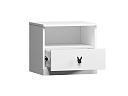 Тумба прикроватная Банни - 2 МДФ Белый