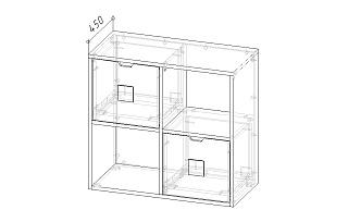 Стеллаж Kids - 6 Пастельно-Синий