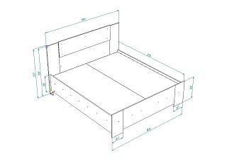 Кровать Муна 1800
