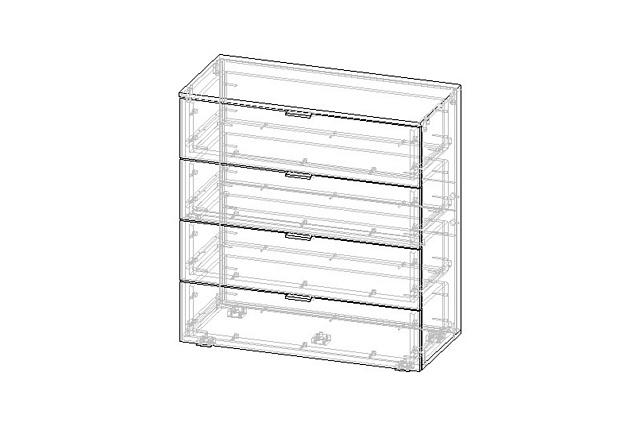 Спальня Салерно - 3 Белый