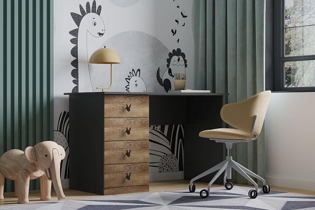 Письменный стол Банни - 2 МДФ Дуб Мореный