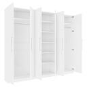 Шкаф распашной Калифорния - 6 Белый