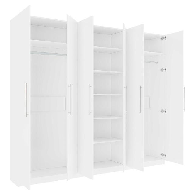 Шкаф распашной Калифорния - 6 Белый