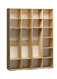 Шкаф распашной Брей - 2.2 Дуб Золотистый / Кашемир