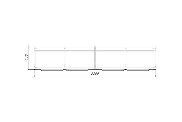 Тумба под ТВ Лорена Пакс - 1 Дуб Золотистый
