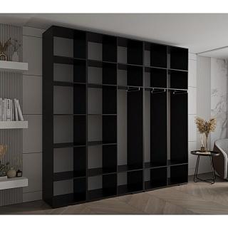 Шкаф распашной Мори - 12 Черный