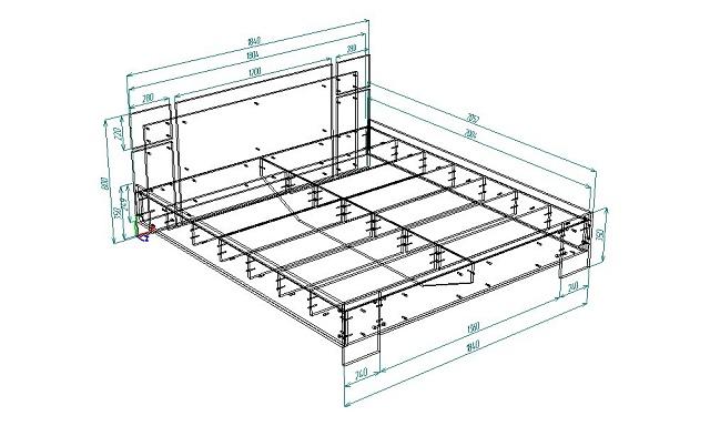 Кровать Джемма 1800