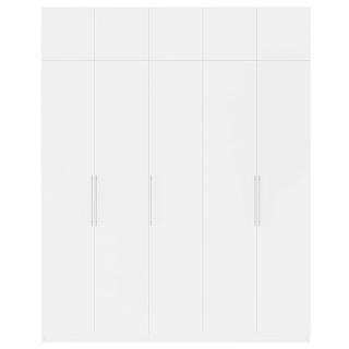Шкаф распашной Калифорния - 5 с антресолью Белый