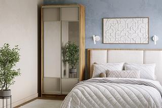 Шкаф-купе Борнео - 2.6К Дуб Золотистый